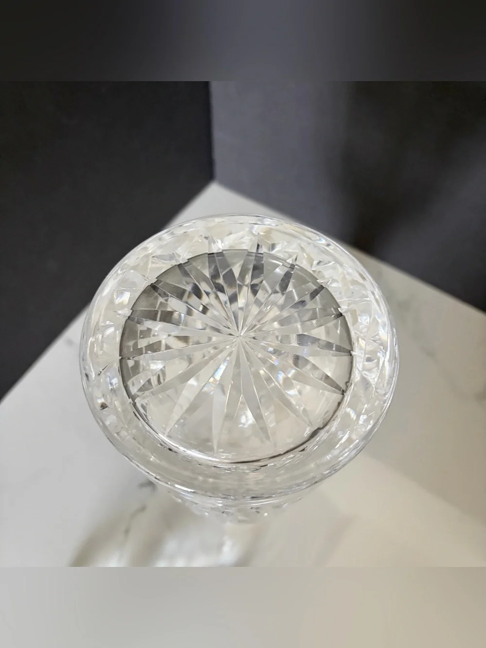Tall Lismore Decanter with Stopper by Waterford Crystal